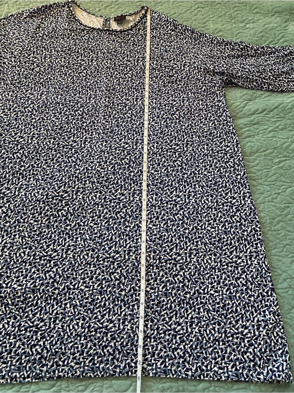J. Jill Wearever Collection Blue Multi-print A-line Dress - 4X - Picture 5 of 5